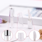 PETG Refillable Lipstick Tube Makeup Tool Set Square / Round In Various Sizes