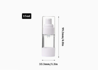 AS / PP Airless Cosmetic Bottles Smooth Surface Shatter Resistant