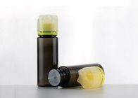 120ML Capacity Eye Dropper Bottles , Empty Oil Bottles With Clear Yellow Cap