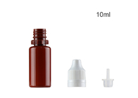 Plastic Smoke Oil Bottle , 10ml Empty Pet Bottle Customized Colors With Cap