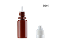 Plastic Smoke Oil Bottle , 10ml Empty Pet Bottle Customized Colors With Cap