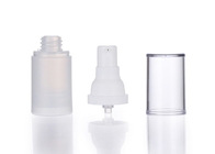 15ml Plastic Cosmetic Airless Pump Bottles Frosted Transparent