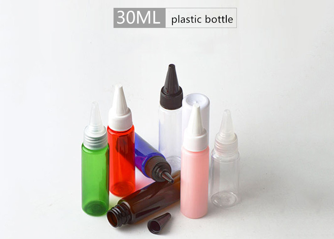 Colorful Plastic Water Bottles , PET PP 30ml Small Plastic Bottles With