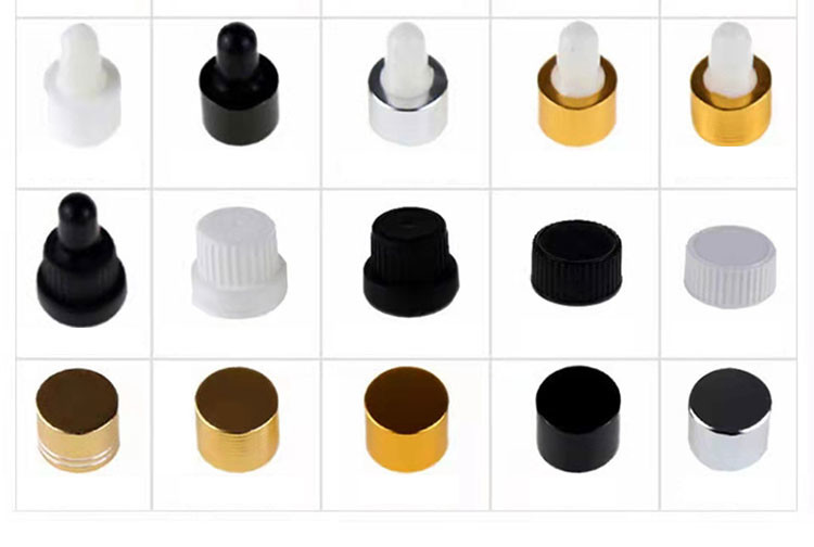 100ml Black Screw Cap Essential Oil Glass Bottle Smooth / Frosted / Spray-Painted
