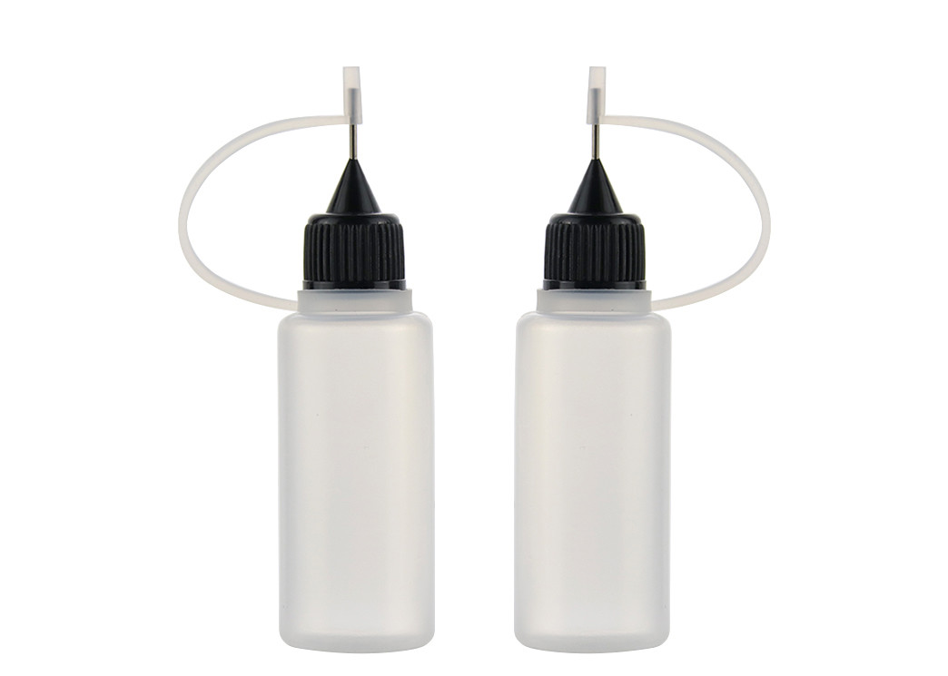 Pe Material Smoke Oil Bottle  Customized Colors Cap Needle Series 15ml 30ml