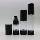 15ml Plastic Cosmetic Airless Pump Bottles Frosted Transparent