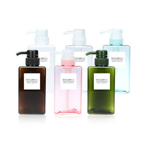 250-500ml PETG Cosmetic Bottle for Lotion, Foundation & Face Cream, Clear/White/Green/Pink/Blue