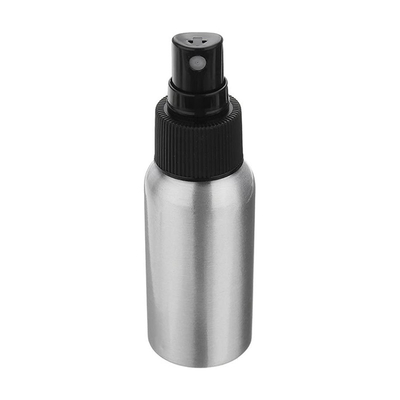 Silver Black Aluminum Spray Bottle Portable Cosmetic Fine Mist Spray Bottles