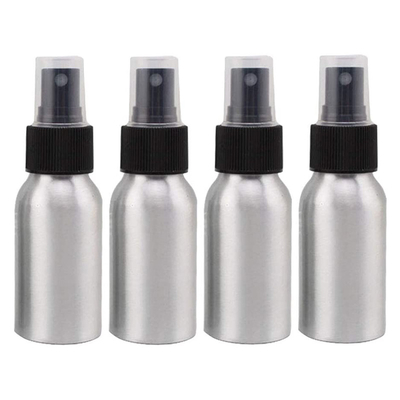 Silver Black Aluminum Spray Bottle Portable Cosmetic Fine Mist Spray Bottles