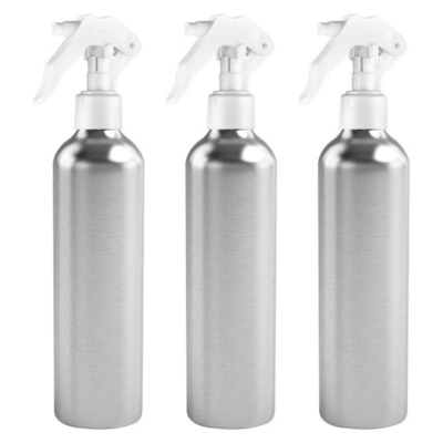 Silver Aluminum Pump Spray Bottle 100ml 200ml 300ml 400ml 500ml