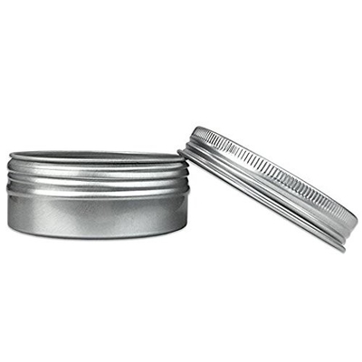 Customized Empty Aluminum Jar With Screw Lid 20g 30g 50g 60g 80g 100g 150g 200g