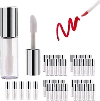 PETG Refillable Lipstick Tube Makeup Tool Set Square / Round In Various Sizes