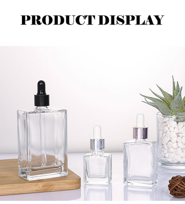 Screw / Cork / Dropper Closure Empty Essential Oil Bottles 2.5*2.5*7.5cm/3.5*3.5*9cm/4.5*4.5*11cm