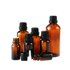 1000pcs Black Cosmetic Essential Oil Glass Bottle Customized Logo