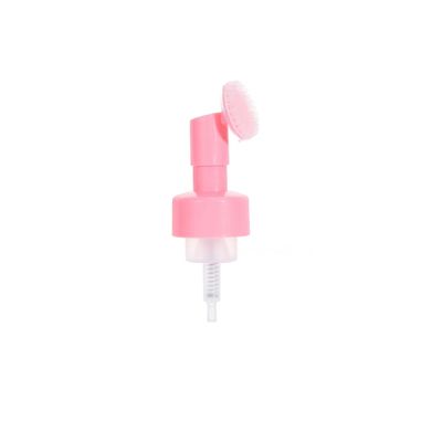 42mm Mousse Foam Pump Dispenser Facial Soap Plastic Silicone Brush Pump Spray Bottle PP Plastic Facial Heart Shaped