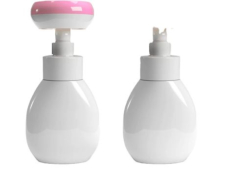 250ML and 300ML Foaming Hand Sanitizer Bottle Flower Stamp Soap Dispenser Flower Soap Pump Suitable for Children