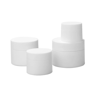 30ml 50ml 100ml Amber Black Pp Plastic Cosmetic Cream Jar With White Black Lid