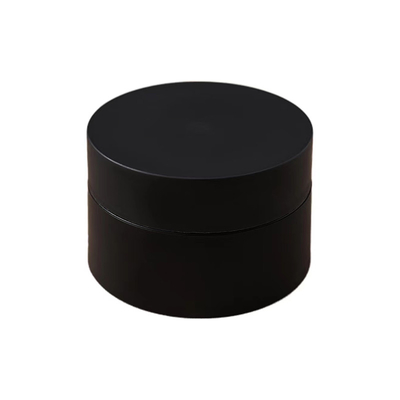 30ml 50ml 100ml Amber Black Pp Plastic Cosmetic Cream Jar With White Black Lid