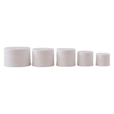 30ml 50ml 100ml Amber Black Pp Plastic Cosmetic Cream Jar With White Black Lid