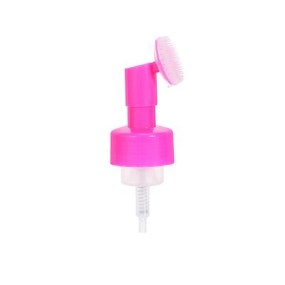 42/410 43/410 Customized Plastic Foaming Pump With Silicone Brush for Facial Skin Clean