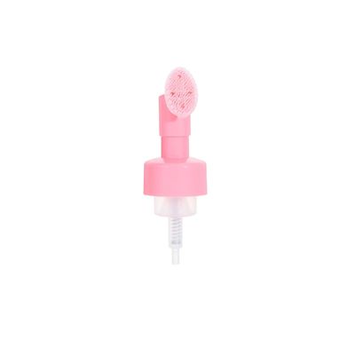 42/410 43/410 Customized Plastic Foaming Pump With Silicone Brush for Facial Skin Clean
