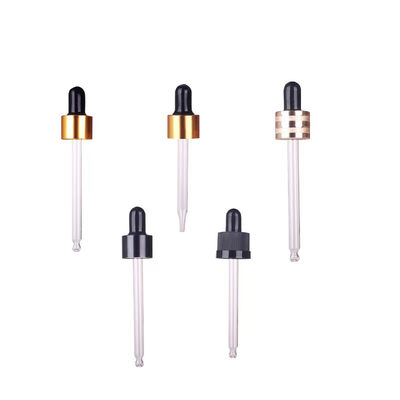 Professional Custom Color 18mm 20mm 24mm Pp Plastic Glass Dropper For Skin Care