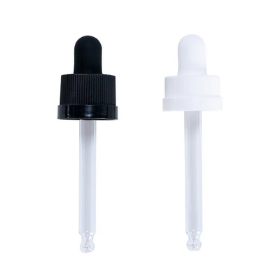 Professional Custom Color 18mm 20mm 24mm Pp Plastic Glass Dropper For Skin Care