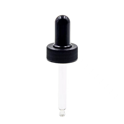 18mm 20mm 24mm Ribbed Pp Plastic Glass Dropper For Skin Care