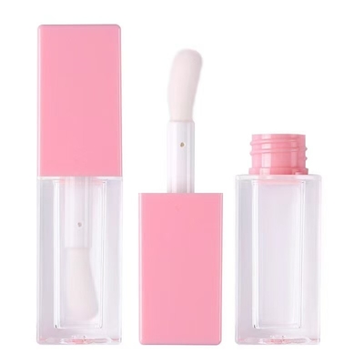 5ML Lip Gloss Tube Gradient Lip Gloss Empty Tubes Custom Logo Black Container With Brush