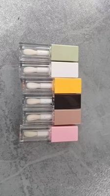 5ML Lip Gloss Tube Gradient Lip Gloss Empty Tubes Custom Logo Black Container With Brush