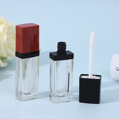 Custom 3G Empty Beveled Mouth Lipstick Tube With Rubber Seal Screw Closure Plastic Lip Balm Tube for Cosmetic Container