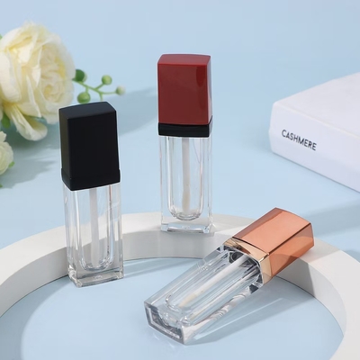 Custom 3G Empty Beveled Mouth Lipstick Tube With Rubber Seal Screw Closure Plastic Lip Balm Tube for Cosmetic Container