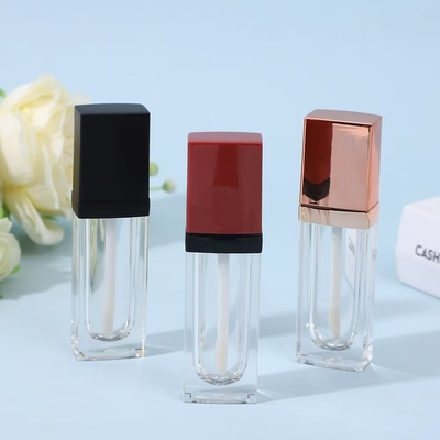 Custom 3G Empty Beveled Mouth Lipstick Tube With Rubber Seal Screw Closure Plastic Lip Balm Tube for Cosmetic Container