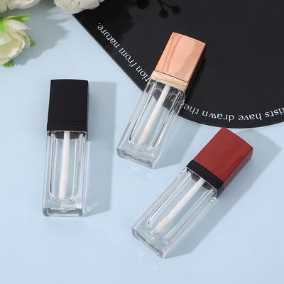Custom 3G Empty Beveled Mouth Lipstick Tube With Rubber Seal Screw Closure Plastic Lip Balm Tube for Cosmetic Container
