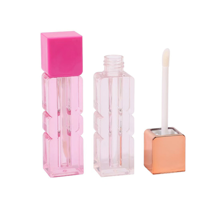 Custom 3.5g 5g Empty Lips Lipstick Tube With Rubber Seal Screw Closure Plastic Lip Balm Tube for Cosmetic Container Packaging