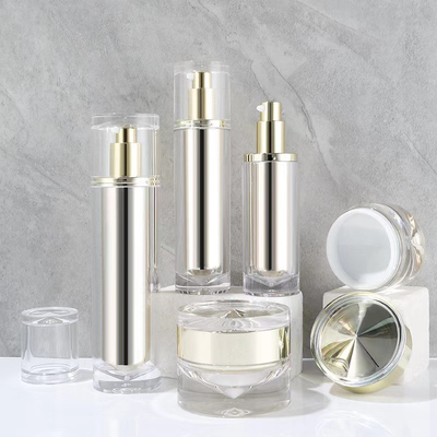 Round Bottle With Purple Cone Cosmetic Packaging Set Cosmetic Jar