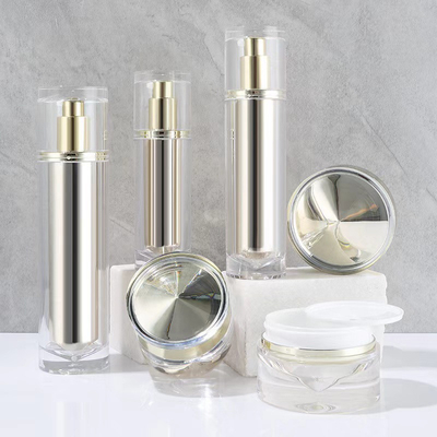 Round Bottle With Purple Cone Cosmetic Packaging Set Cosmetic Jar