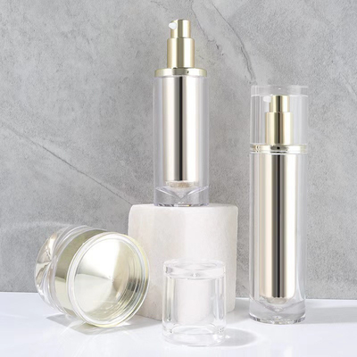Round Bottle With Purple Cone Cosmetic Packaging Set Cosmetic Jar