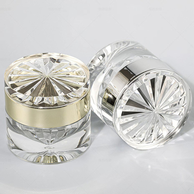 30ml 50ml 100ml Rose Gold Acrylic Cosmetic Packaging Bottles Cream Jar