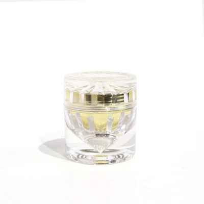 Diamond Shape Silver Polyhedron Luxury Empty Plastic Acrylic Jar