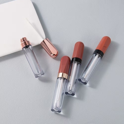 DIY 4g Empty Round Mouth Lipstick Tube With Rubber Seal Screw Closure Plastic Lip Balm Tube for Cosmetic Container Packaging