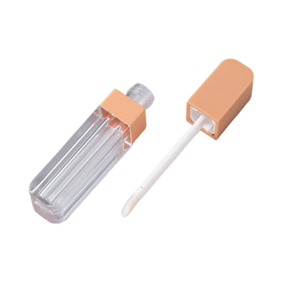 Metallic Material Type 3G Empty Beveled Mouth Lipstick Tube With Rubber Seal Screw Closure Plastic Lip Balm Tube for Cosmetic Container