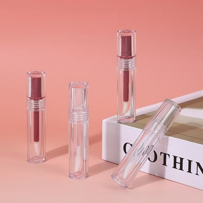 Wholesale Custom 3.5G Empty Lipstick Tube With Rubber Seal Screw Closure Plastic Lip Balm Tube for Cosmetic Container Packaging