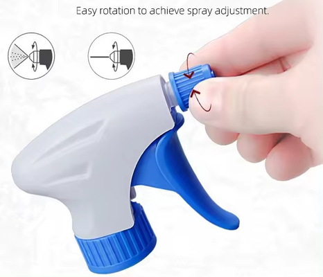 28mm PP Plastic Mist Spray Trigger Sprayer With Clip and Adjustable Nozzle for Versatile Applications