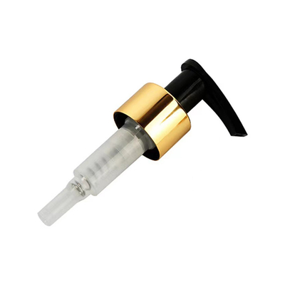 28/400 Bottom Plastic Gold Aluminum Lotion Pump Cosmetic Pump