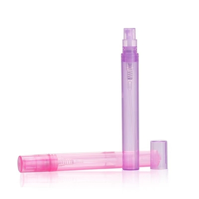 10ml Clear Mini Spray Perfume Glass Sample Bottle With Plastic Spray Pump Leakproof Yes