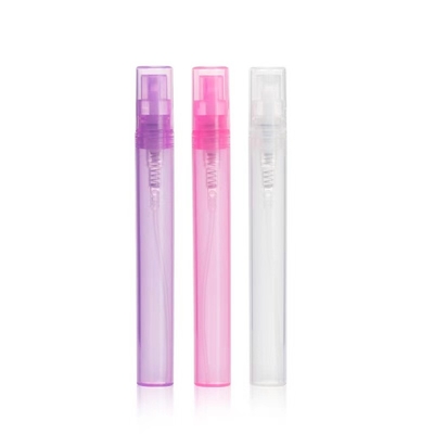 10ml Clear Mini Spray Perfume Glass Sample Bottle With Plastic Spray Pump Leakproof Yes