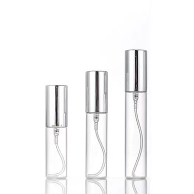 5ml Quality Empty Mini Sample Black Gold Silver Aluminum Sprayer Glass Spraye