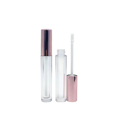 Rubber Seal Screw Closure Plastic Lip Balm Tube for Cosmetic Container Packaging Custom 4g Empty Round Mouth Lipstick Tube With