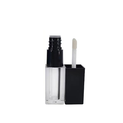Custom 4g Empty Round Mouth Lipstick Tube With Rubber Seal Screw Closure Plastic Lip Balm Tube for Cosmetic Container Packaging